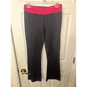G.W. Woman's Yoga Pants Dark Gray And Pink Size Small